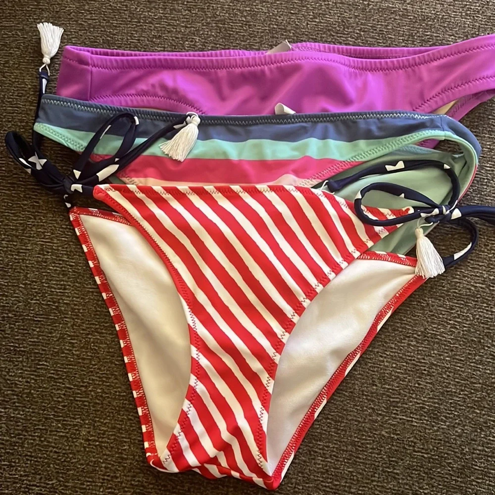 Bikini Lot of (3) J.Crew, Vineyards Vines,‎ Adore Me. size XS
